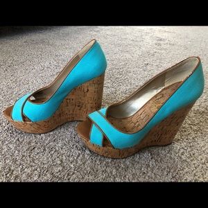 Light Blue Jessica Simpson Wedges
